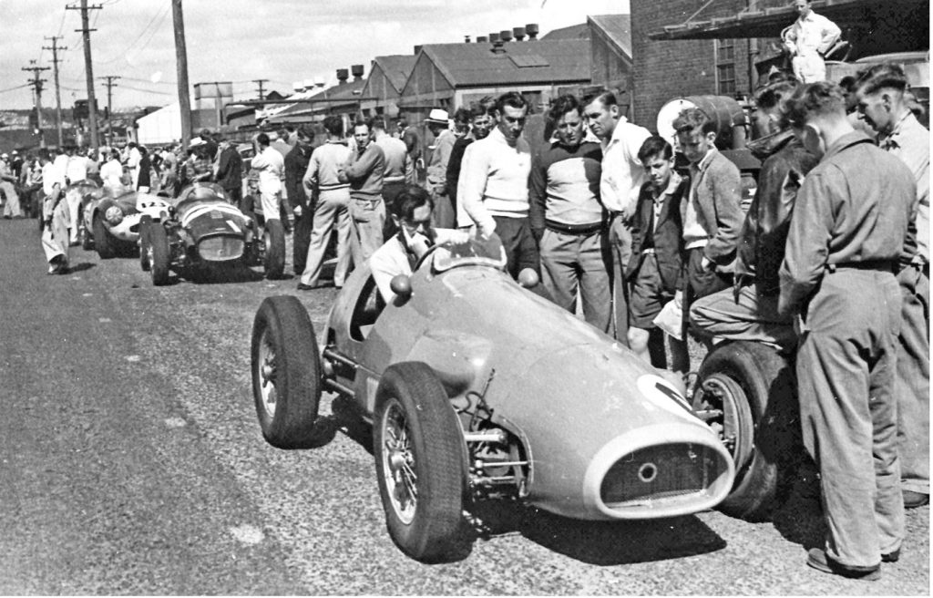Tony Gaze at the wheel of his 500:625 Ferrari
