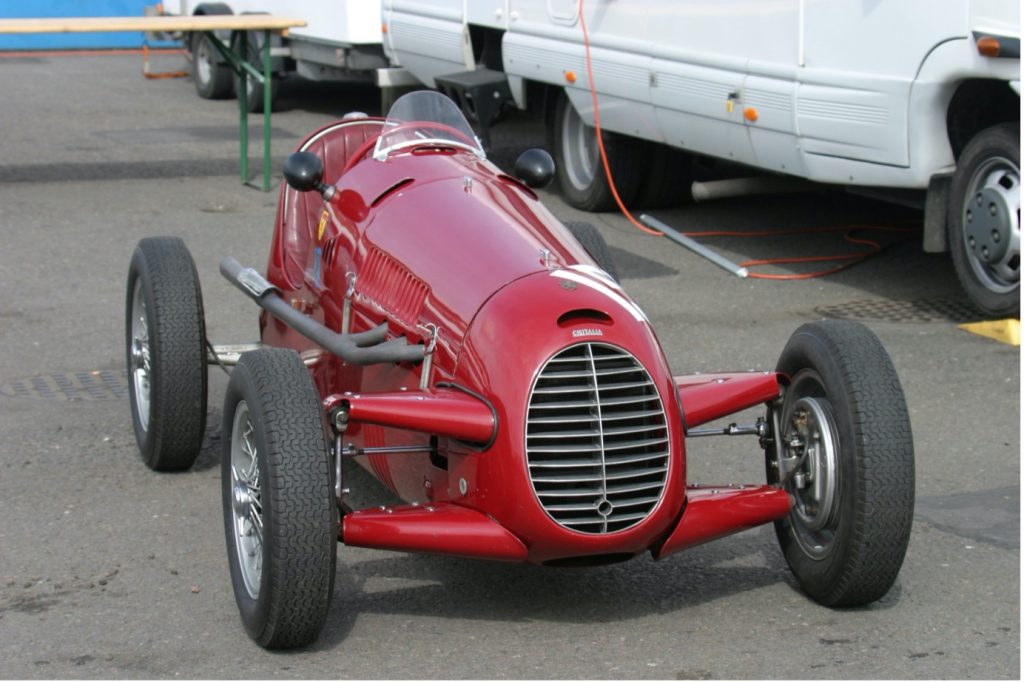A beautiful example of the Cisitalia D46 photographed in recent years at Silverstone