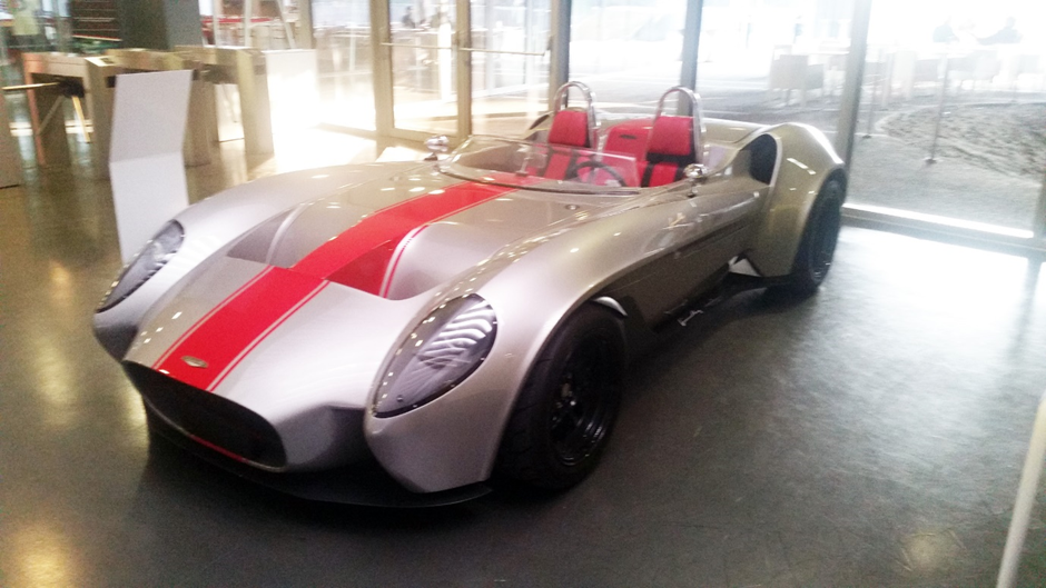 The Jannarelly sports car with its Scaglietti style nose