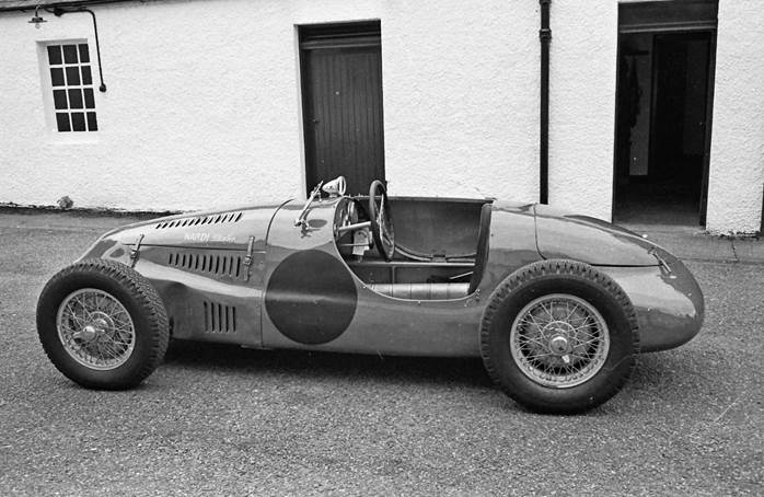 Lord Doune’s unique Nardi-Danesi 1100cc dual-purpose race car in his museum