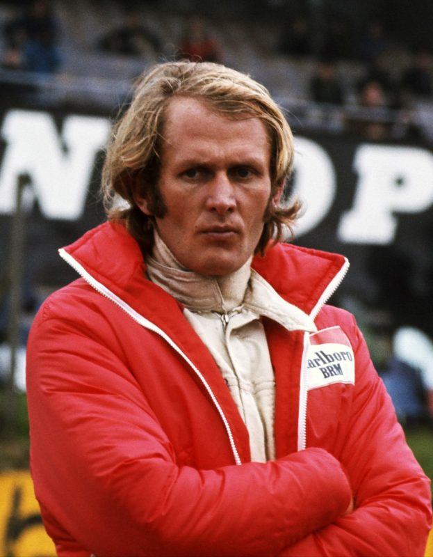 Helmut Marko does not seem happy with his BRM (©Grand Prix Photo – Peter Nygaard)