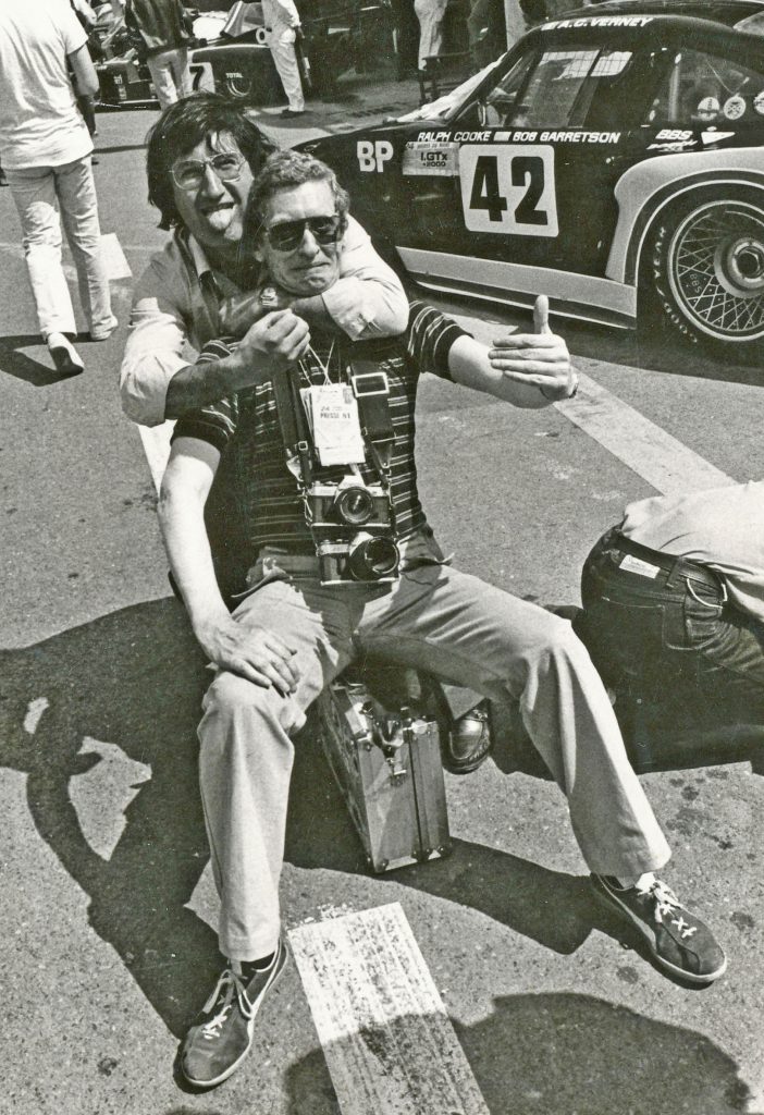Eddie Jordan at his playful best at Le Mans in 1981 when he raced a BMW M1 with David Hobbs and Steve O’Rourke.(Photo Jeff Bloxham)