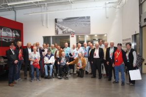 Grand Prix Drivers Club members and honorary members photographed in the Ferrari Classiche department where Ferrari rebuild customer cars going back to the early days. Amongst members in the picture are Richard Attwood, Derek Bell, Jos Vonlanthen, Philippe Streiff, Tim Schenken, Philippe Alliot, Kurt Ahrens, Reine Wisell, David Piper, Derek Warwick, Patrick Tambay, Hans Herrmann, Brian Henton, Vern Schuppan, Howden Ganley and Teddy Pilette. (Photo Axel Schmidt)