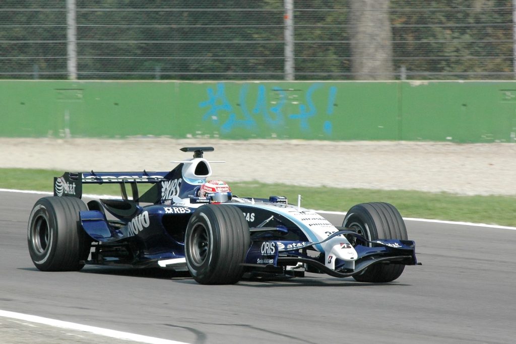 Kazuki testing for Williams at Monza in 2008 (Photo Courtesy Leo Hold)