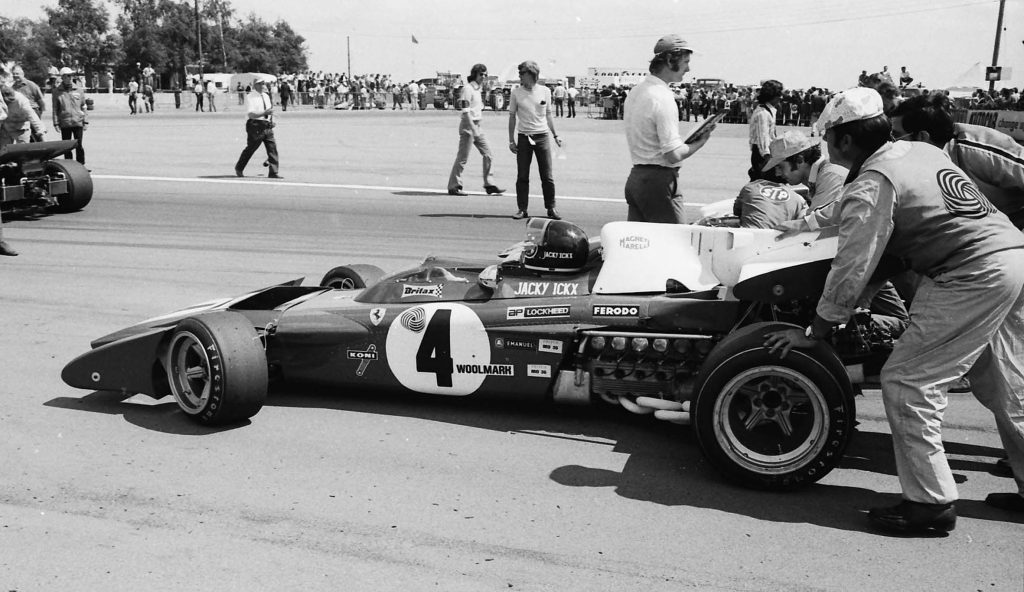 Jacky Ickx  Ferrari  British GP 1971 ( Photo Grand Prix Library/Gauld)
